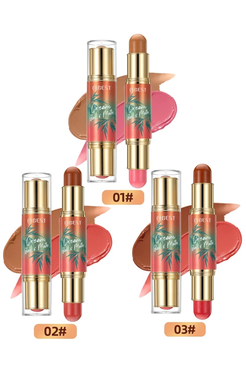 كيو آي بست قلم كونتور متعدد الاستخدامات، ثنائي اللون، بلمسة نهائية حريرية، مقاومة للماء، تدوم طويلًا. مثالي لللمسات التجميلية اليومية. - Image 1