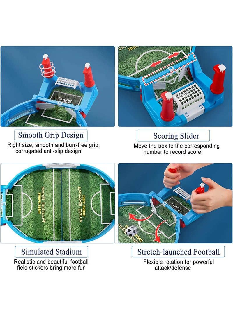 6 Balls Football Table Interactive Game, Tabletop Football Soccer Pinball for Indoor Game Room, Desktop Sport Board Game for Adults Kids Family Game Night Fun (15"x 7" x 3") - Image 4