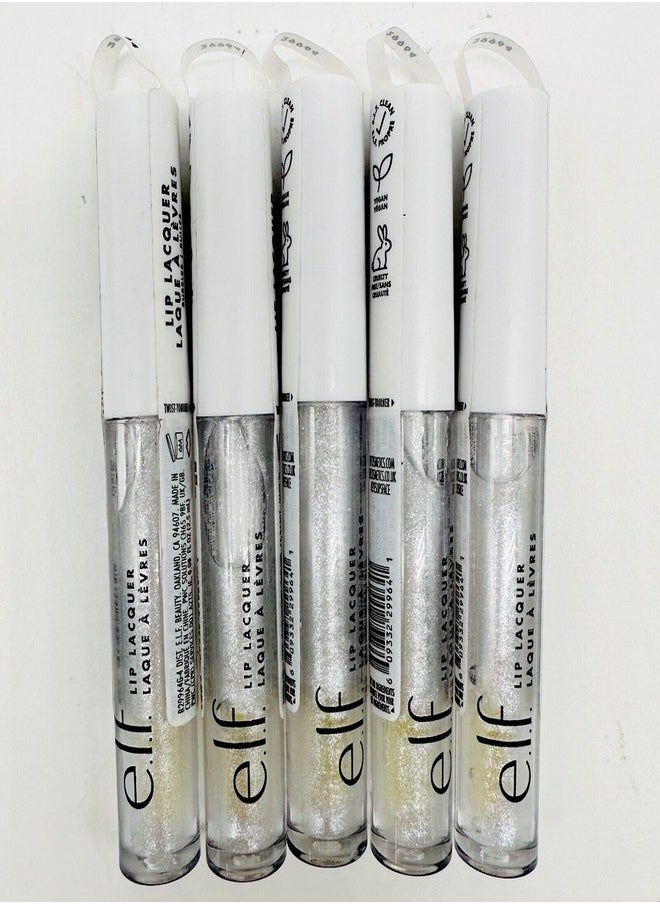 elf - e.l.f. Lip Lacquer - Bubbles - Moisturizing, Shiny, Non-Sticky, Long Lasting  0.08 Fl Oz - Image 1