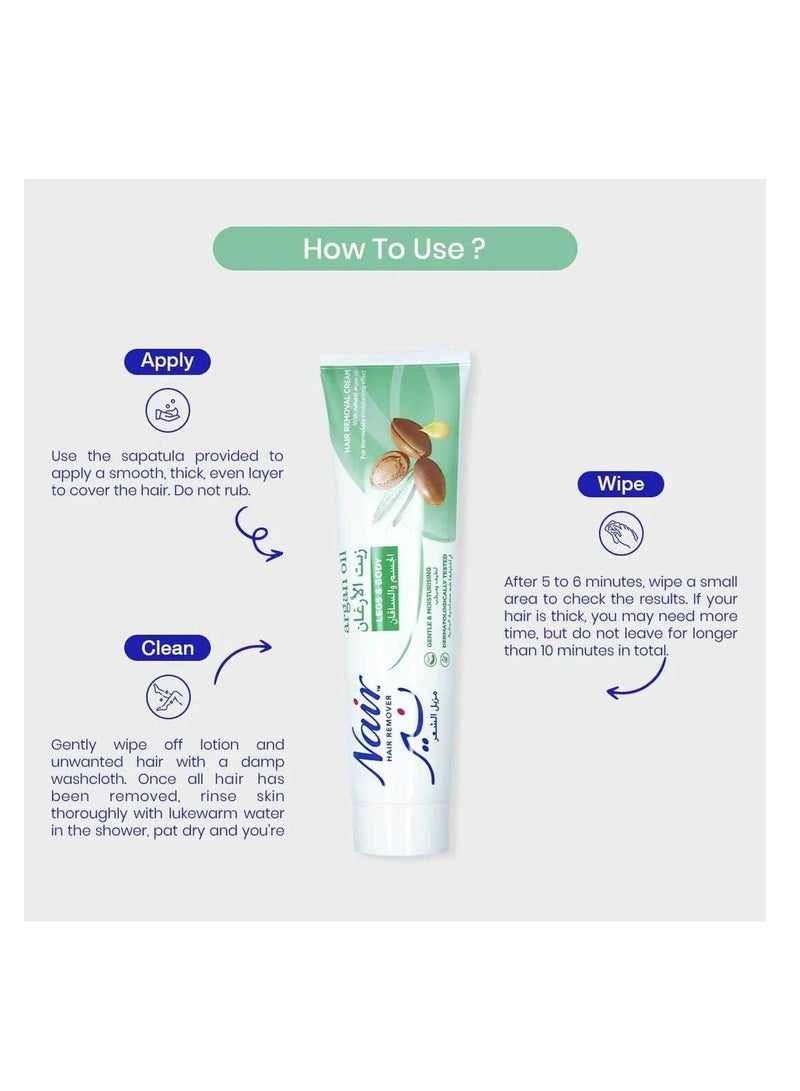 Nair كريم إزالة الشعر بزيت الأركان 110 جرام - Image 5