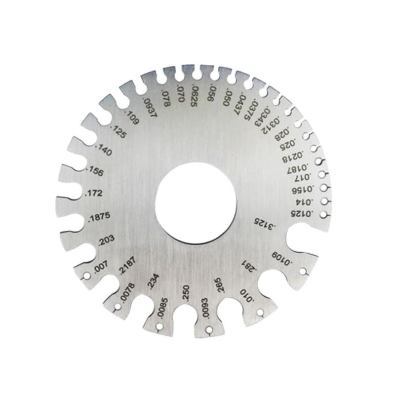 Stainless Steel Fillet Gauge 0 to 36 for Welding Thickness Measurement Light Gauge - Image 2