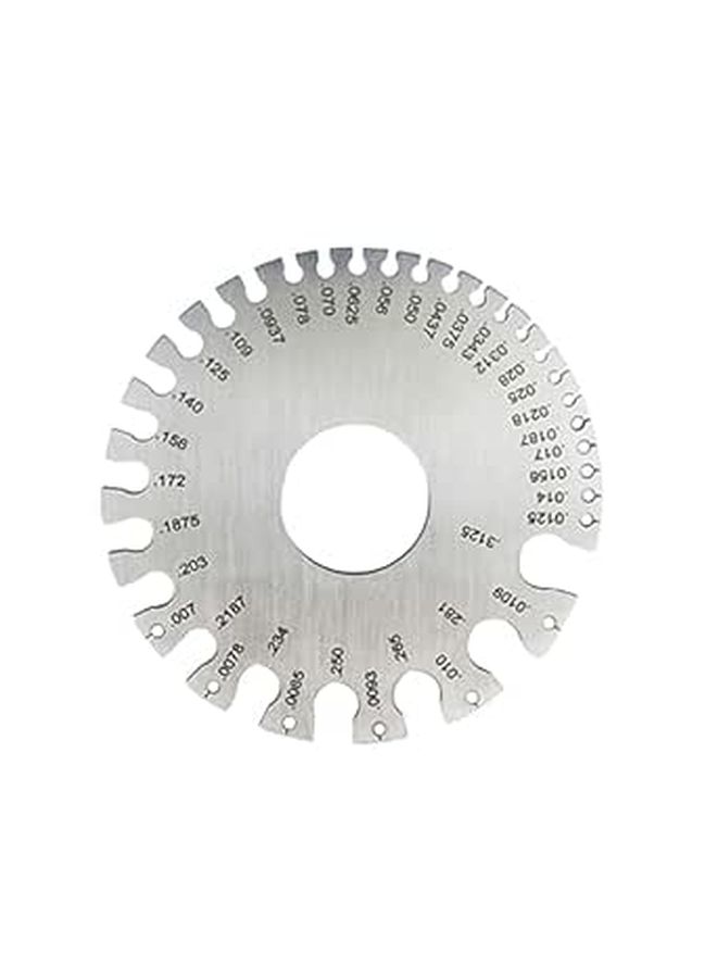Stainless Steel Fillet Gauge 0 to 36 for Welding Thickness Measurement Light Gauge - Image 1