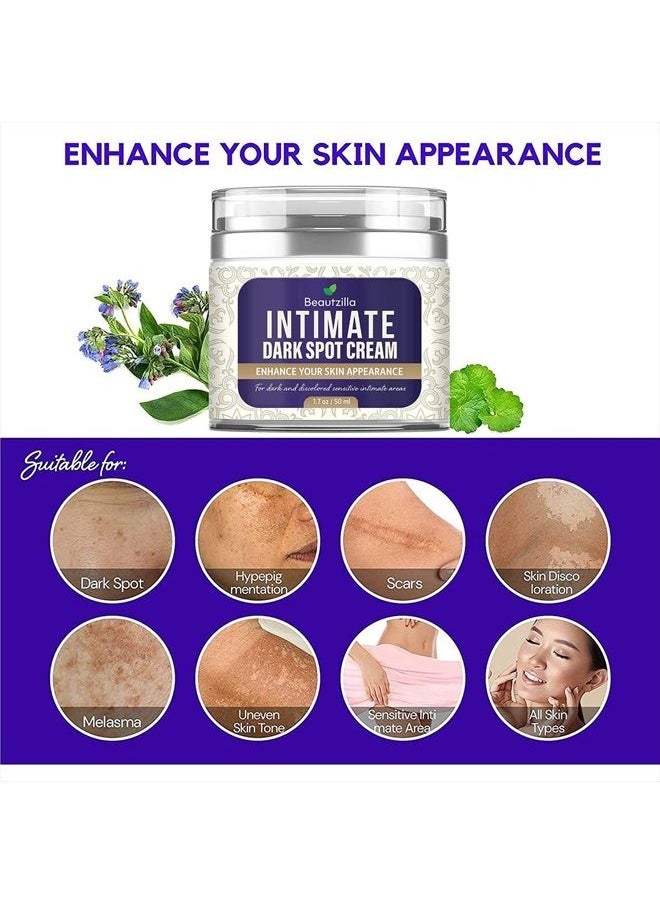 Beautzilla Moisturizing Intimate Area Dark Spot Corrector with Instant Results for Knees, Elbows, Underarms, and Thighs  - Image 3
