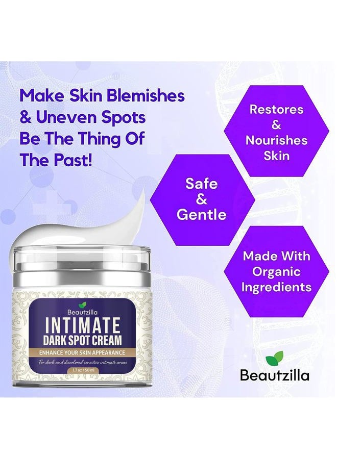 Beautzilla Moisturizing Intimate Area Dark Spot Corrector with Instant Results for Knees, Elbows, Underarms, and Thighs - Image 2