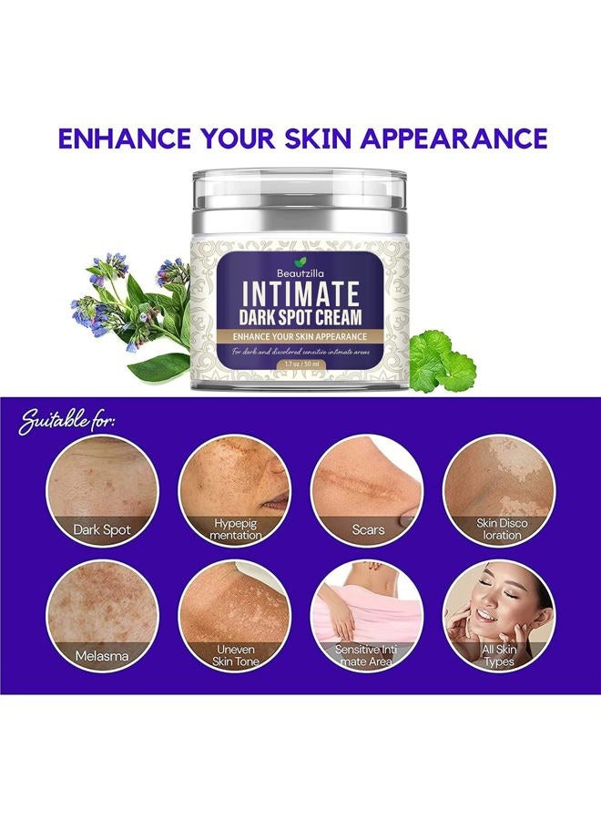 Beautzilla Moisturizing Intimate Area Dark Spot Corrector with Instant Results for Knees, Elbows, Underarms, and Thighs - Image 3
