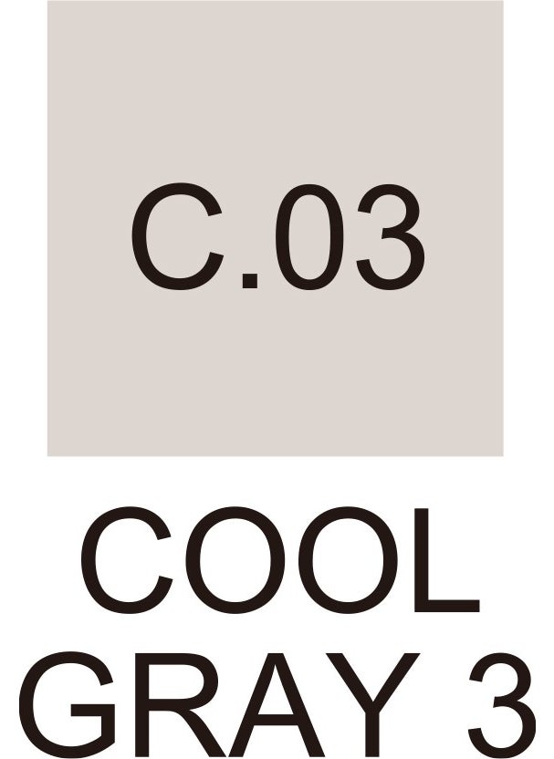 Zig Kurecolor Fine&brush For Manga Double Sided Pencil N:c.03 Cool Gray 3  - Image 2