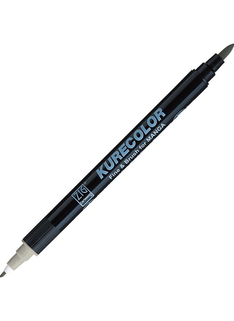 Zig Kurecolor Fine&brush For Manga Double Sided Pencil N:c.03 Cool Gray 3  - Image 1