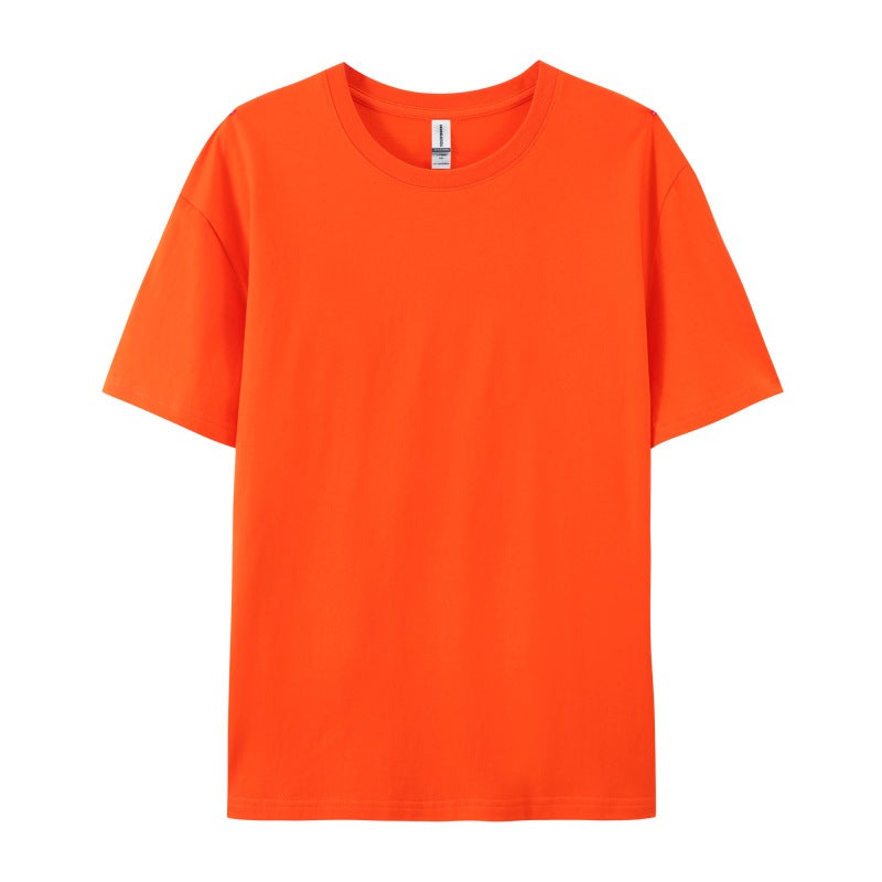 Caribbean 79000-180G Pure Cotton Round Neck Short-Sleeved T-Shirt Trendy Loose And Printable - Image 1