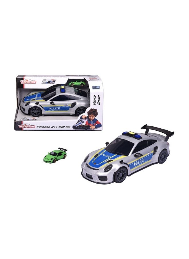 Majorette Majorette Porsche 911 GT3 RS Carry Case Police Car with Mini Car  - Image 1
