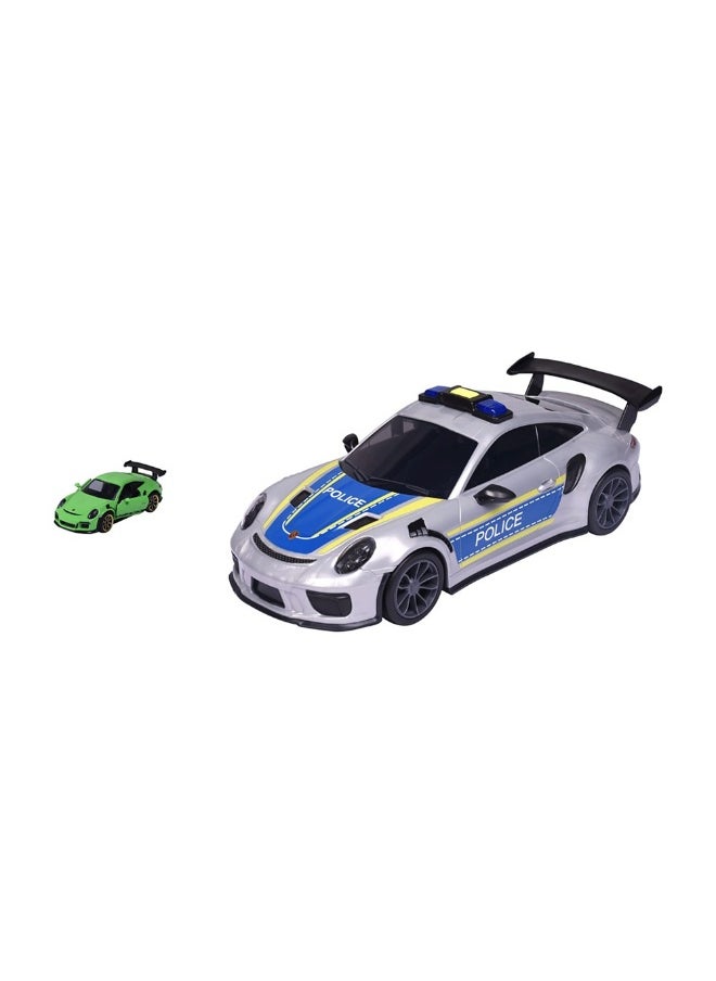 Majorette Majorette Porsche 911 GT3 RS Carry Case Police Car with Mini Car  - Image 2
