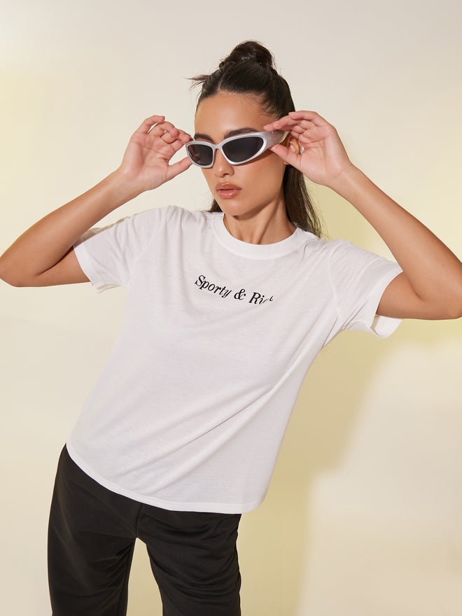 Take Two Slogan Print Round Neck T-Shirt - Image 1