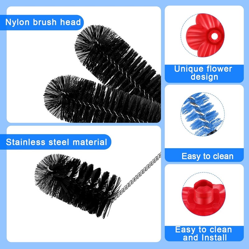 Perthlin 38 Pcs Hummingbird Feeder Cleaning Brush Set with Replacement Flowers - Image 3