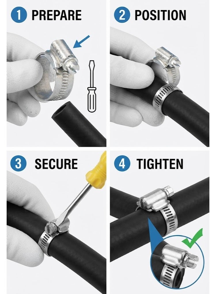 Jubilee Stainless Steel Hose Clip (1.1/8-1.5/8in, 30-40mm) - Image 3