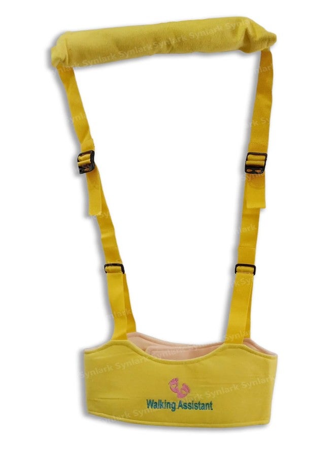 Synlark® Baby Walking Harness - Handheld Kids Walker Helper - Toddler Infant Walker Harness Assistant Belt - Child Learning Walk Support Assist Trainer Tool - for 7-24 Month Old (Yellow) - Image 1