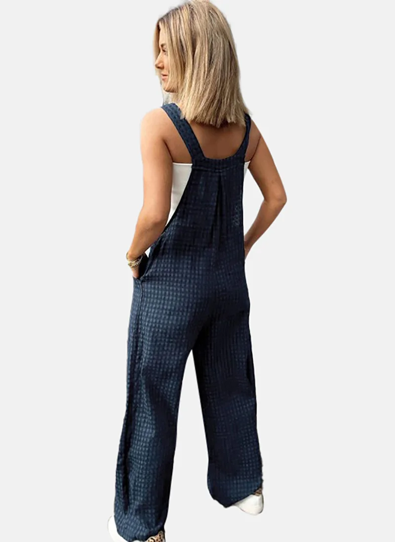 YUNIQEE Women Checked Ankle Length Dungarees