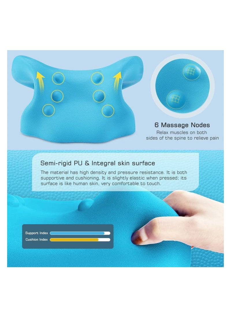 SYOSI - Neck Pillow, Neck and Shoulder Relaxer, Neck Stretcher, Orthopedic Pillow, Neck Pain Relief Chiropractic Pillow, Ergonomic Traction Neck Support Pillow for Neck Pain Relief with Travel Bag - Image 1