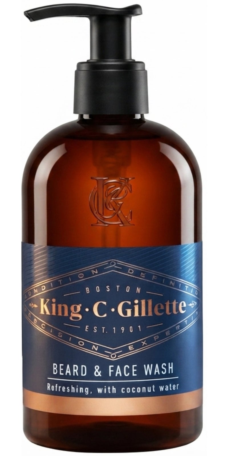 King C. Gillette Gillette.C.King - Beard and Face Wash for Men Refreshing With Coconut Water 350 ML - Image 1
