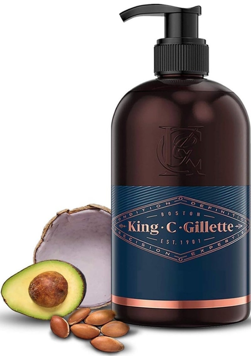 King C. Gillette Gillette.C.King - Beard and Face Wash for Men Refreshing With Coconut Water 350 ML - Image 2