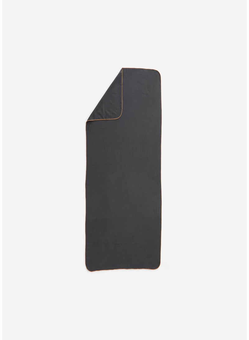 NABAIJI NABAIJI by DECATHLON, Microfibre Pool Towel L 85x160 cm Lightweight & Quick-Dry Dark Grey  - Image 4