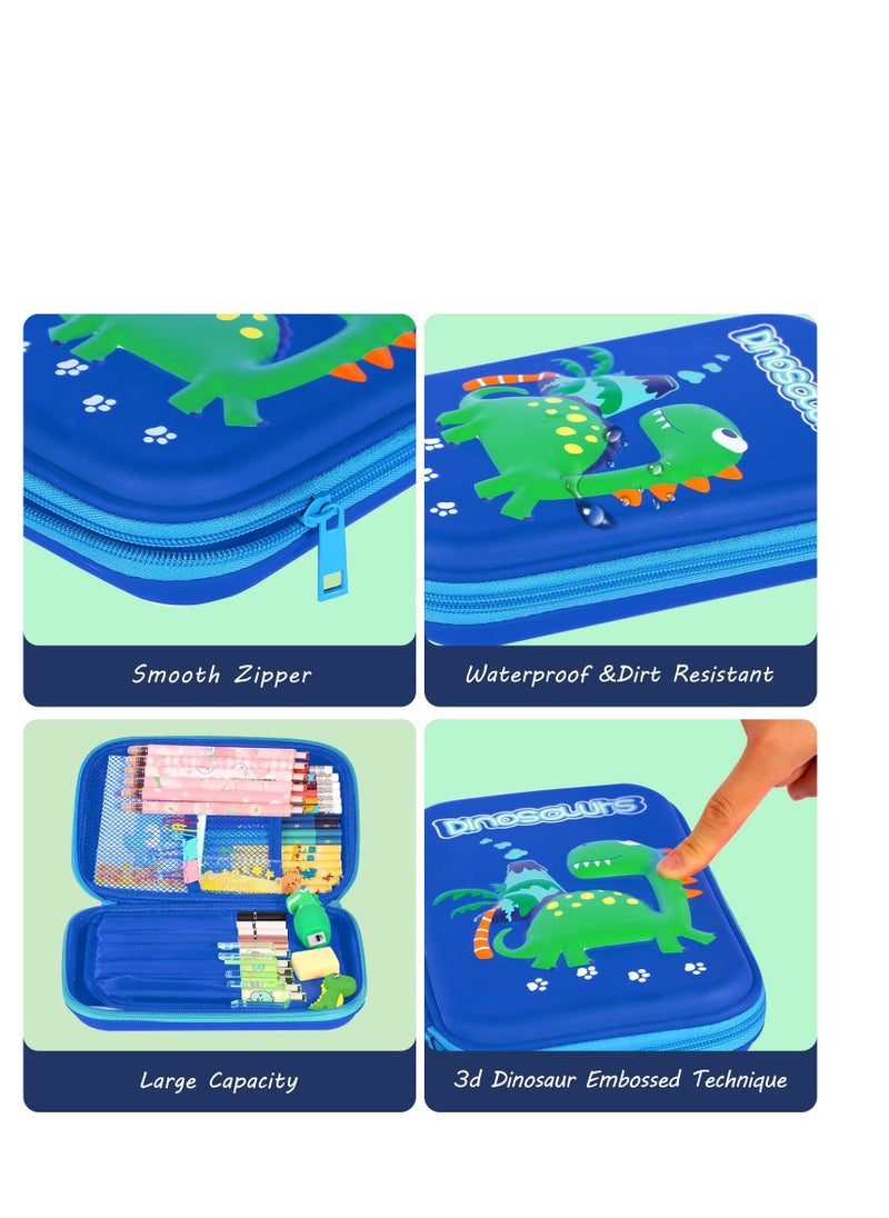 SYOSI Pencil Case, Dinosaur Stationery Set for Kids, Pencil Box Organizer with Compartment, Pen Holder Pencil Storage Bag, School Supplies for Kids Back to School Gifts  - Image 4