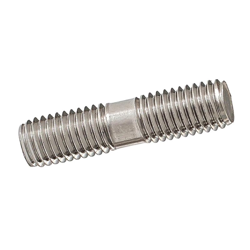 316 فولاذ مقاوم للصدأ قضيب ملولب مزدوج النهاية M8 90 مم برغي بدون رأس قطعة واحدة - Image 4