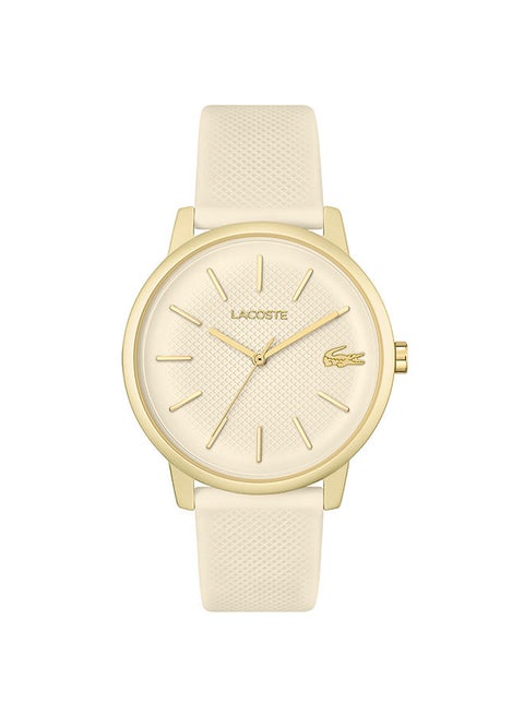 Men Analog Round Shape Silicone Wrist Watch 42 mm