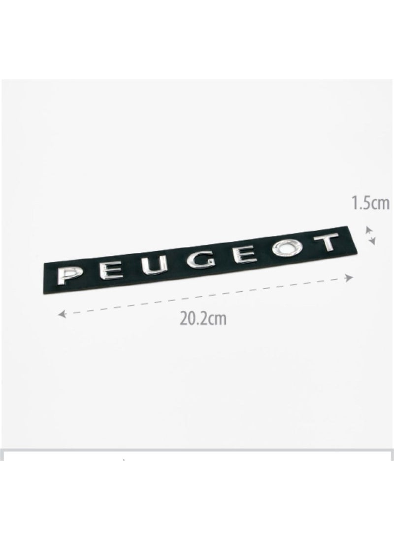 Oto Kaya Auto Kaya Peugeot Trunk Lettering (3008-5008) Compatible with Models Between 2009 and 2016 