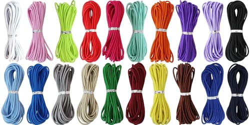 ZHFMLY Assorted Elastic Beaded Cords 2mm 2/25 inch 300ft Elastic Bracelet String for Bracelets,Small Bungee Shock Cord for DIY Crafts, Beading and Sewing (ZH168) - Image 1