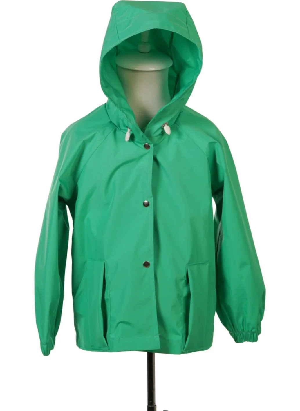 Belkızın Atölyesi Waterproof Green Color Children's Raincoat
