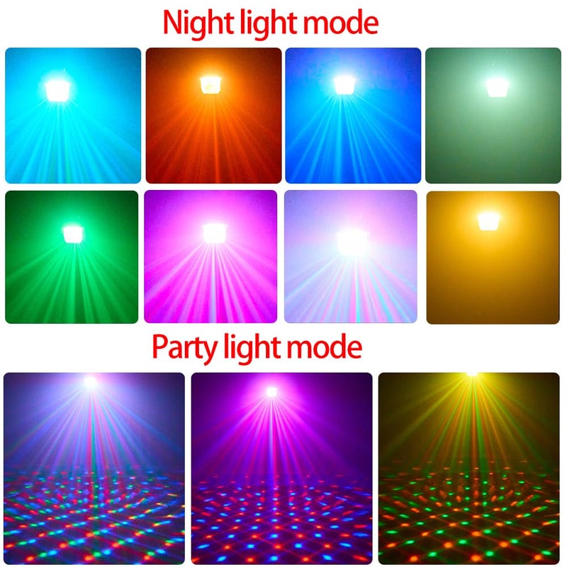 QinGers Disco Lights,Party Light QinGerS Dj Stage Light 7 Colors Sound Activated for Christmas Birthday KTV Club Romantic Decoration 2pcs - Image 2