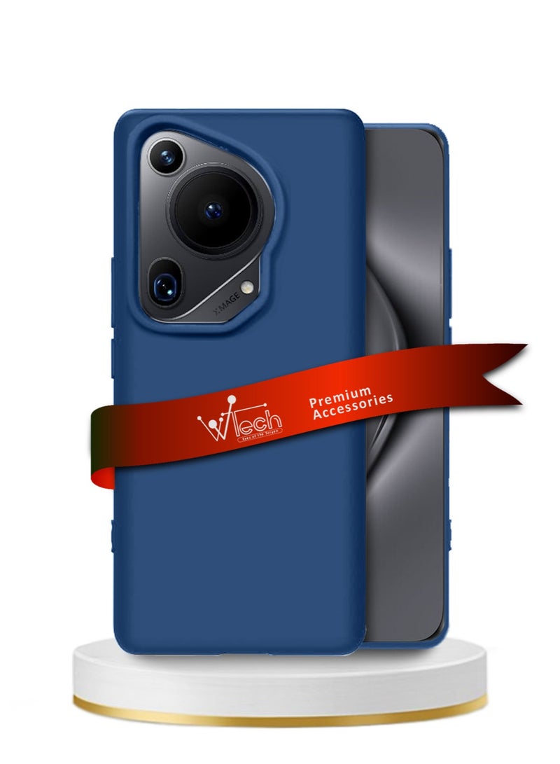 Wtech Hard PC Protective Silicone Case Cover For Huawei Pura 70 Ultra 5G 2024 Navy Blue  - Image 1