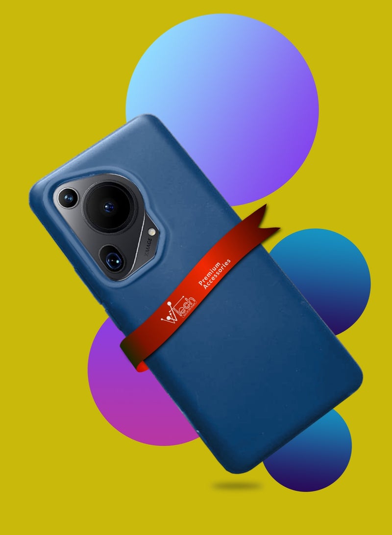 Wtech Hard PC Protective Silicone Case Cover For Huawei Pura 70 Ultra 5G 2024 Navy Blue  - Image 2