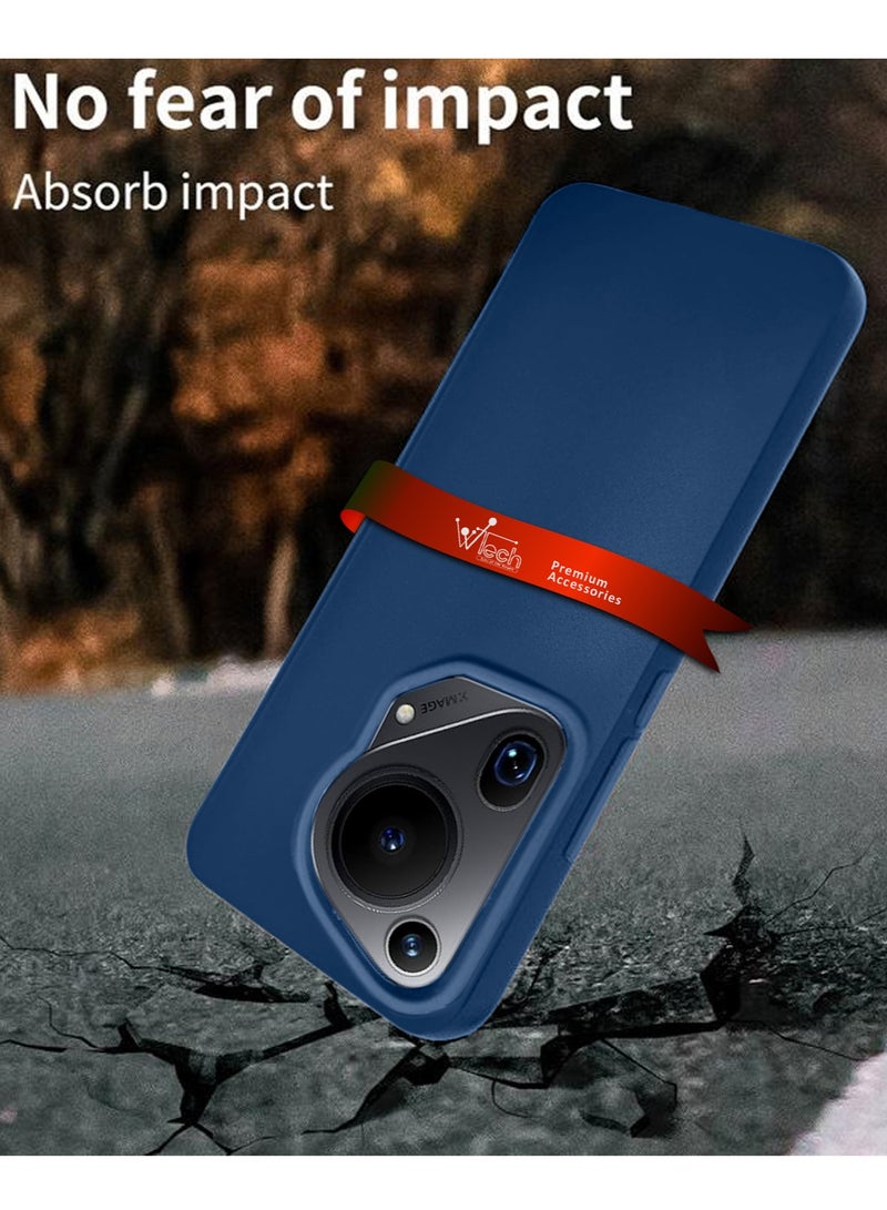 Wtech Hard PC Protective Silicone Case Cover For Huawei Pura 70 Ultra 5G 2024 Navy Blue  - Image 5