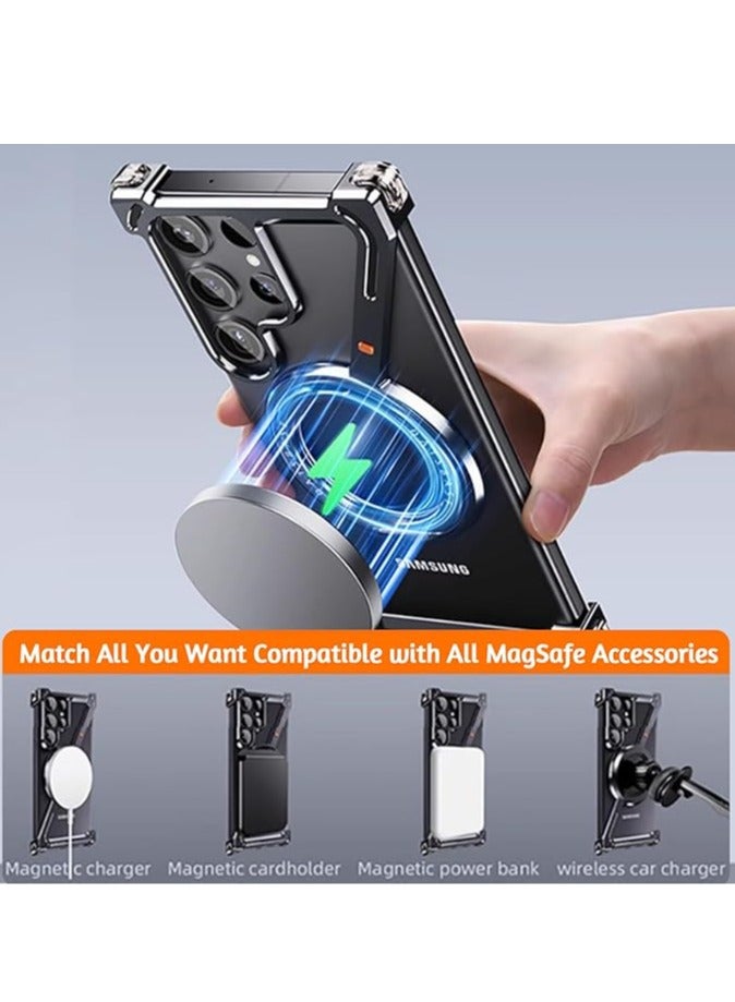 general Samsung Galaxy S24 Ultra's innovative Z-shaped case with frameless cooling, 360° swivel stand, military-grade protection - Image 3