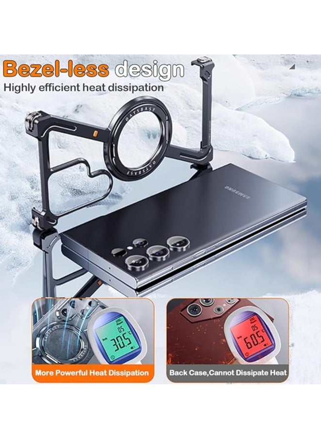 general Samsung Galaxy S24 Ultra's innovative Z-shaped case with frameless cooling, 360° swivel stand, military-grade protection - Image 5