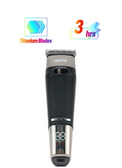 GEEPAS Digital Hair Clipper with High Capacity Battery| High Performance with Titanium Coating for Efficient Operation| Digital Display | GTR56032  - Image 1