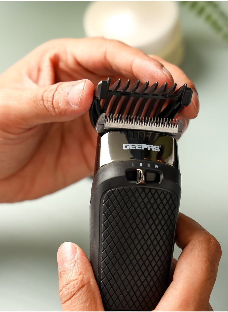 GEEPAS - Digital Hair Clipper with High Capacity Battery| High Performance with Titanium Coating for Efficient Operation| Digital Display | GTR56032 - Image 1