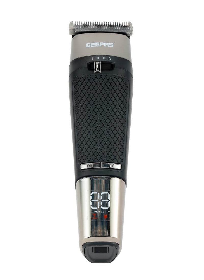 Geepas Digital Hair Clipper- GTR56032| Hair Clipper with High Capacity Battery| High Performance Blade with Titanium Coating for Efficient Operation, Does not Hurt Scalp| Digital Display - pzsku/Z75E8C9FB9D2C8ADCEFB8Z/45/_/1701772857/14daf498-e0e7-4438-bbd5-2e76c50d7543