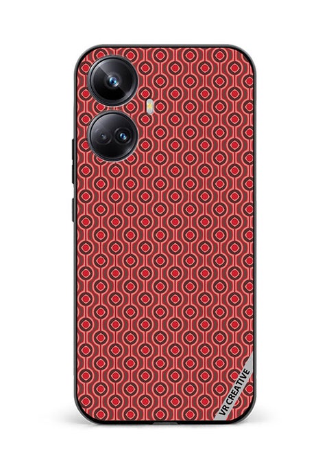 Protective Case Cover For Realme 10 Pro Plus Pattern Red Design Multicolour