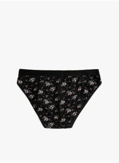 KOTON Cotton Floral Brief Panty  - Image 4