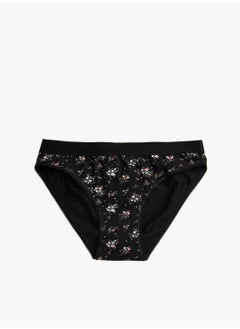 KOTON Cotton Floral Brief Panty  - Image 3