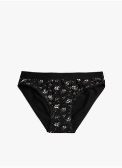 KOTON Cotton Floral Brief Panty  - Image 5