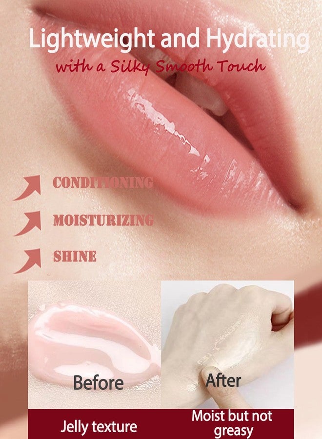 DuaTana Moisturizing Lip Balm Gift Set,5 Pcs Hydrating Lip Oil Gloss for Dry Cracked Lips,Non-sticky Long Lasting Clear Jelly Yummy Tint Lipstain Fruit Flavoured Glow Lipcare Oil Christmas Women Makeup Gift - Image 4