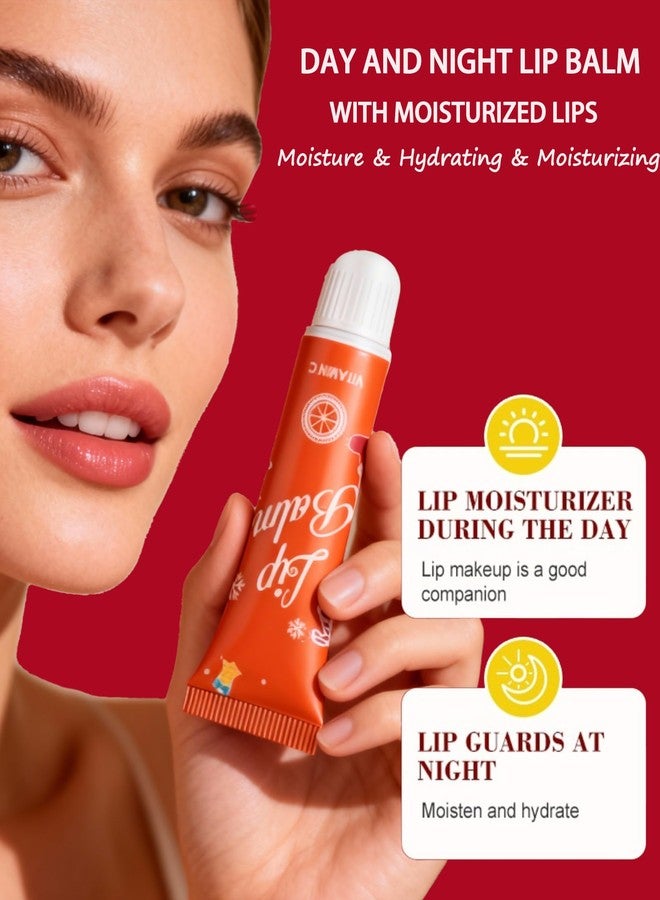 DuaTana Moisturizing Lip Balm Gift Set,5 Pcs Hydrating Lip Oil Gloss for Dry Cracked Lips,Non-sticky Long Lasting Clear Jelly Yummy Tint Lipstain Fruit Flavoured Glow Lipcare Oil Christmas Women Makeup Gift - Image 3