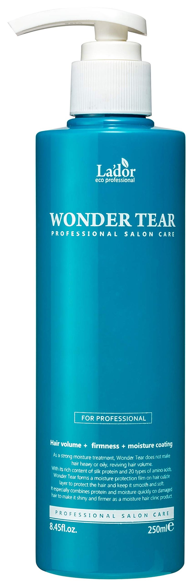 LADOR Wonder Tear Deep Conditioning Treatment Mask for Dry Damaged Hair Moisturizing Hydrating Protein Keratin Growth Conditioner for Color Treated Frizzy Curly Hair 845 Fl Oz Korean