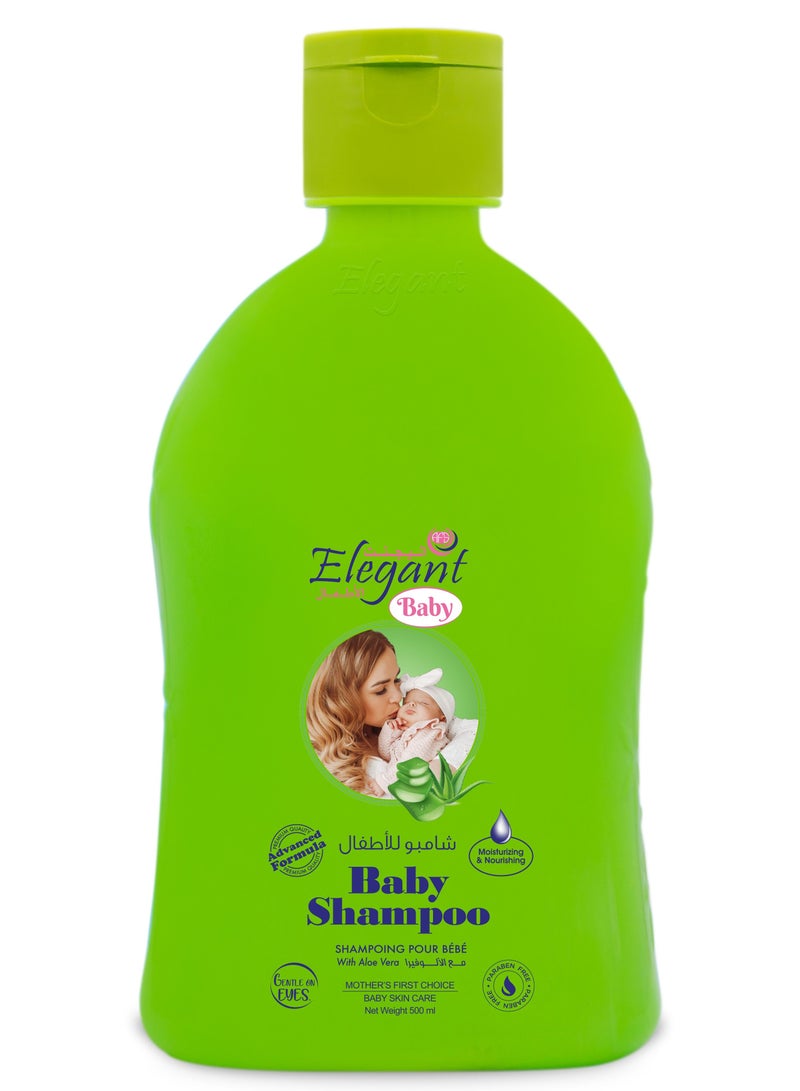 Elegant Elegant Baby Shampoo Aloe Vera 500ml with Advanced Formula - Image 1