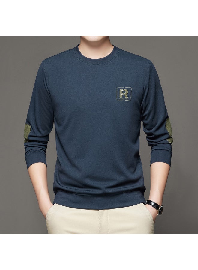 Tucano men's Round Neck Sweatshirt For Spring/fall, Multiple Colors, Thick & Textured Pullover Long Sleeve Casual Top For Layering - Image 3