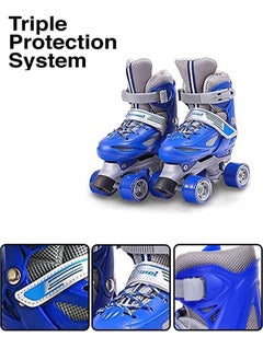 AGD Skates Shoes for Beginners Four-wheel Adjustable Skate Shoes with Built-In Adjusters Indoor Outdoor Fitness Skates Roller Boots for Boys & Girls  - Image 3