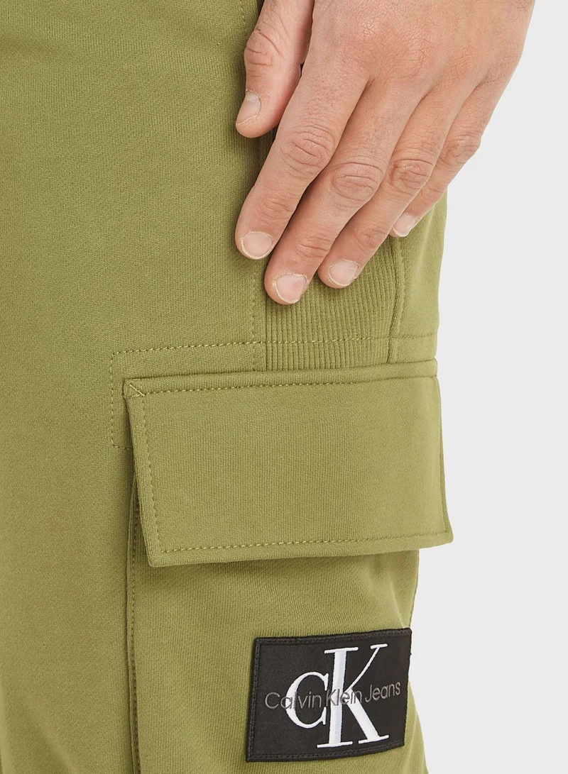 Calvin Klein Jeans Logo Badge Cargo Pants