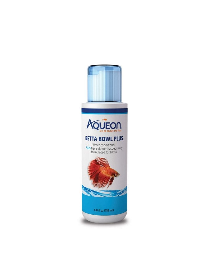 Aqueon Aquarium Fish Tank Betta Bowl Plus Water Conditioner, 4 Ounce - Image 1